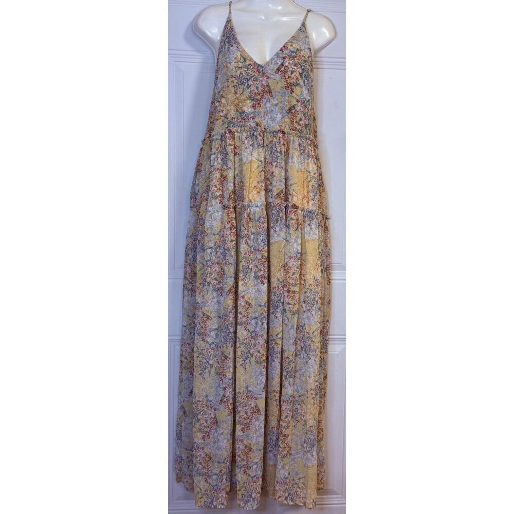 LaBiz Maxi‎ Floral Boho Dress Fairycore Resort Aloha